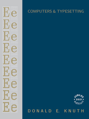 cover image of Computers & Typesetting, Volume E